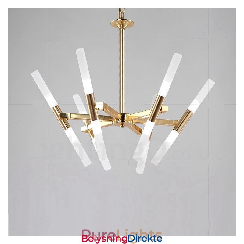 Moderne Og Samtidskunstnerisk Lysekrone Med 2 Etasjer Og 12 Lys