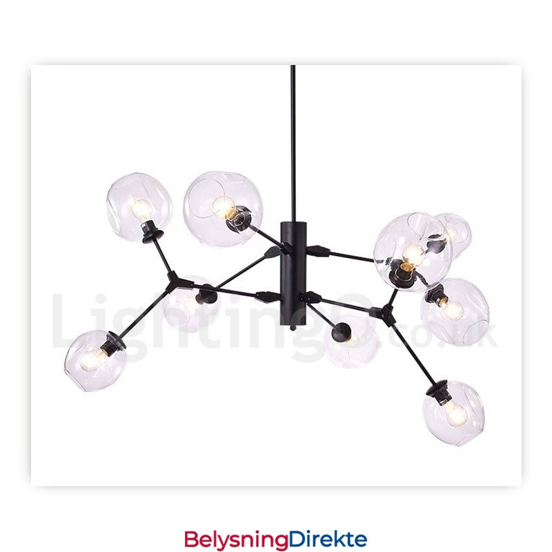 Lysekrone Med Glassskjerm Moderne Samtidsstil