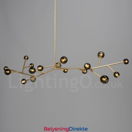 17-Lys Lysekrone I Vintagestil Med Landlig Stil