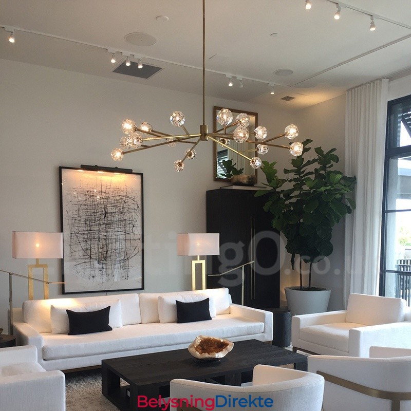 17-Lys Lysekrone I Vintagestil Med Landlig Stil