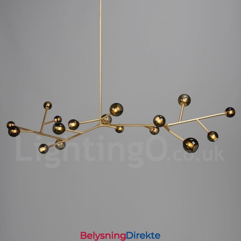 17-Lys Lysekrone I Vintagestil Med Landlig Stil