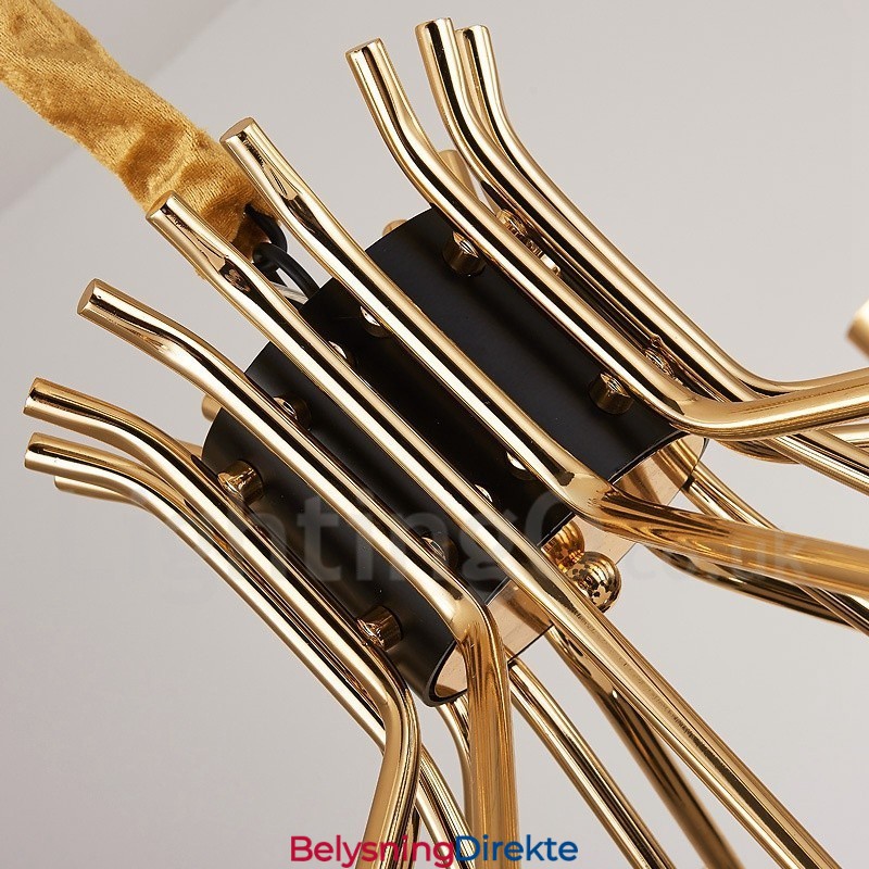 Moderne Samtidskunstnerisk Lysekrone Med 12 Lys Og 2 Etasjer