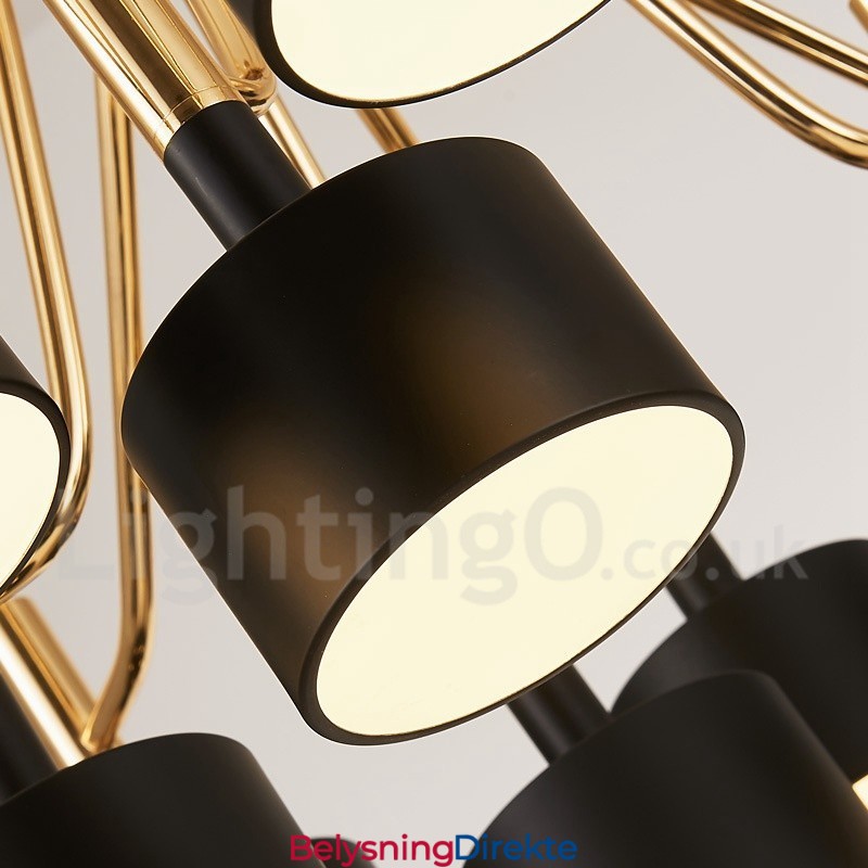 15 Lys 2-Etasjes Moderne Samtidsstil Lysekronelampe