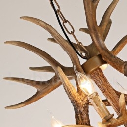 Vintage Landlig Lysekrone Med 12 Lys