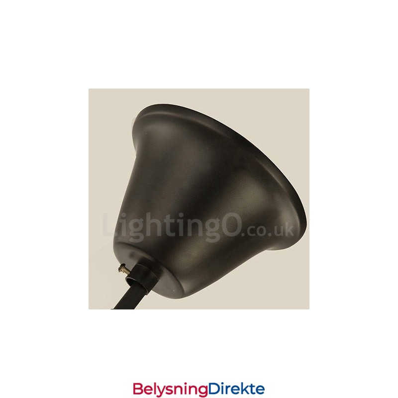 Landlig Retro Lysekrone Med 6 Lys I Ett Nivå