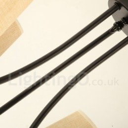 Landlig Retro 8-Lyss Lysekronelampe I Ett Nivå