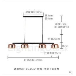 4 Lys, Ett Nivå, Moderne, Samtidskunst, Roterbar Lysekrone