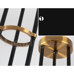 Moderne Samtidskunstnerisk Lysekrone Med 6 Lys Og 3 Etasjer