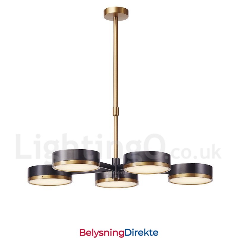 5-Lys Moderne Samtidskunstnerisk Lysekrone I Ett Nivå