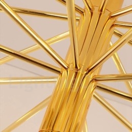 40 Lys Gyllen 2-Etasjes Moderne Samtidslysekronelampe