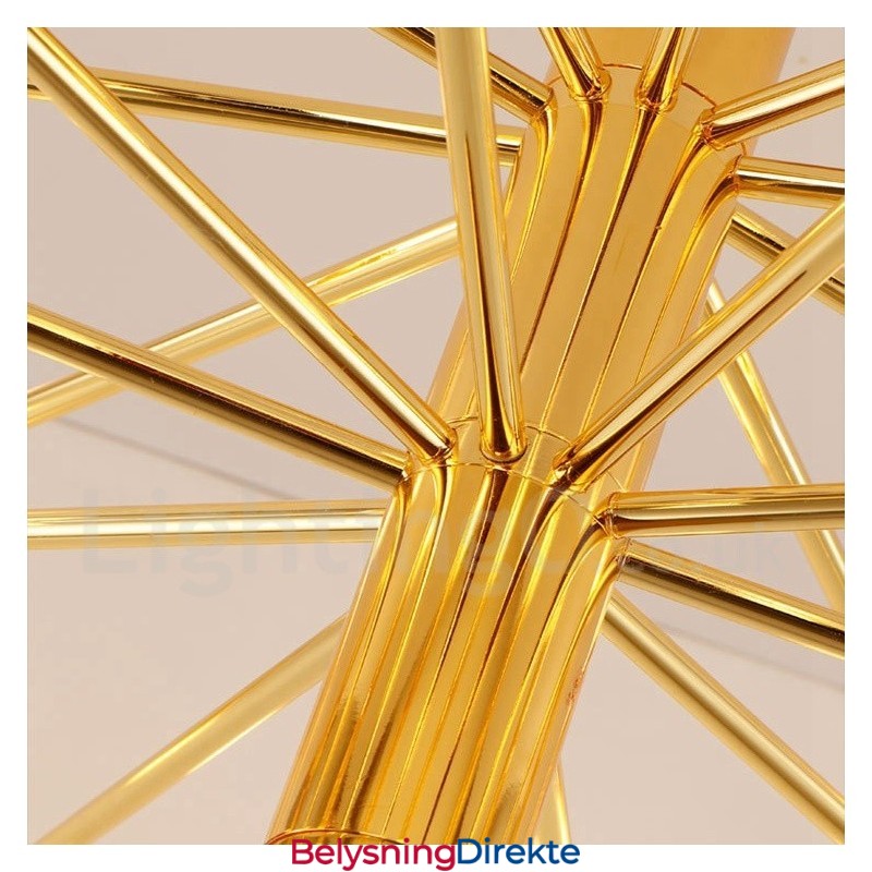 40 Lys Gyllen 2-Etasjes Moderne Samtidslysekronelampe