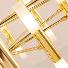 40 Lys Gyllen 2-Etasjes Moderne Samtidslysekronelampe