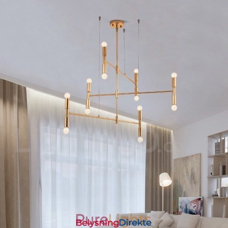 8 Lys 3-Etasjes Moderne Samtidslysekronelampe