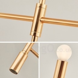 8 Lys 3-Etasjes Moderne Samtidslysekronelampe