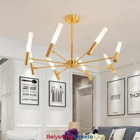 8-Lys Roterbar Moderne Samtidslysekrone