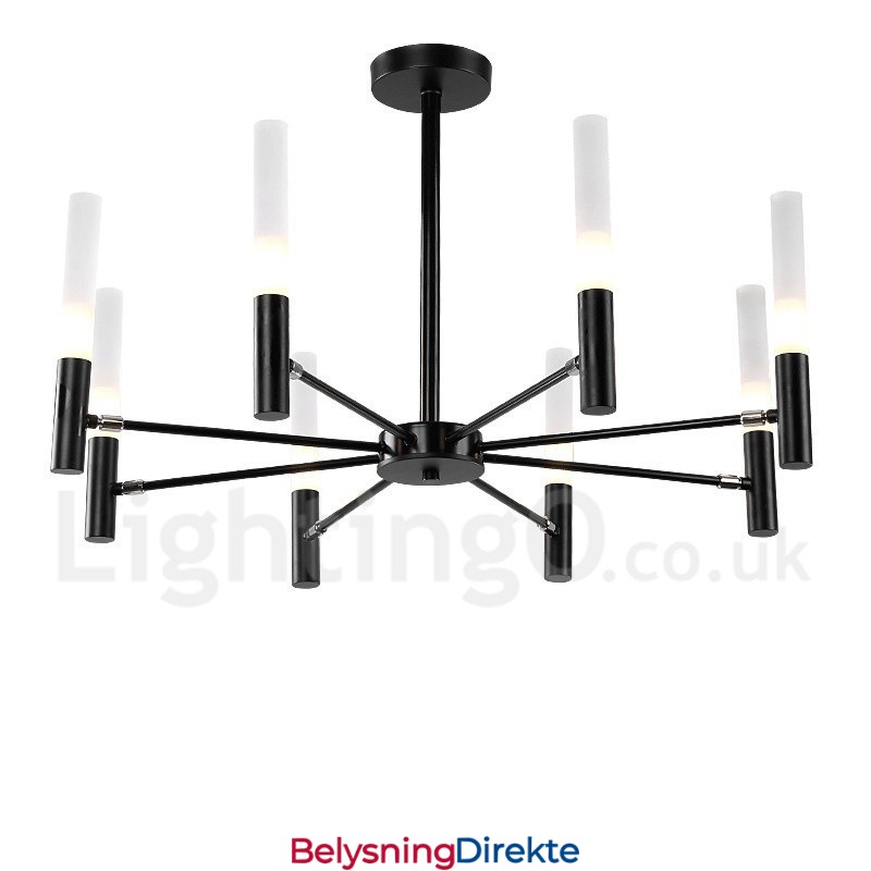 8-Lys Roterbar Moderne Samtidslysekrone