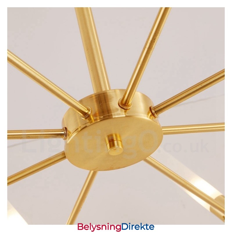 8-Lys Roterbar Moderne Samtidslysekrone