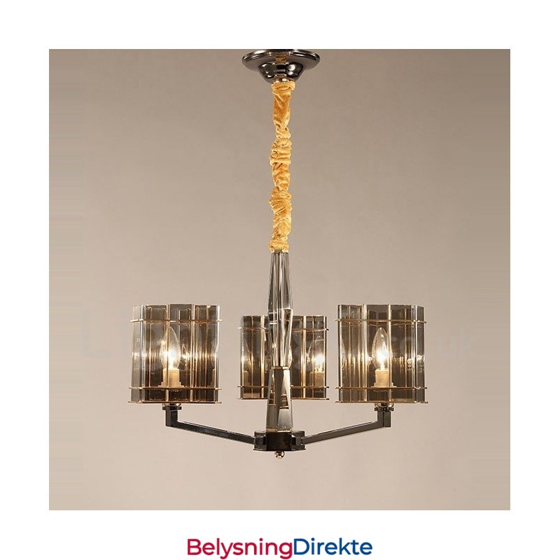 3-Lys Moderne Samtidskunstnerisk Lysekrone I Ett Nivå