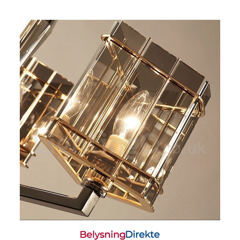 3-Lys Moderne Samtidskunstnerisk Lysekrone I Ett Nivå