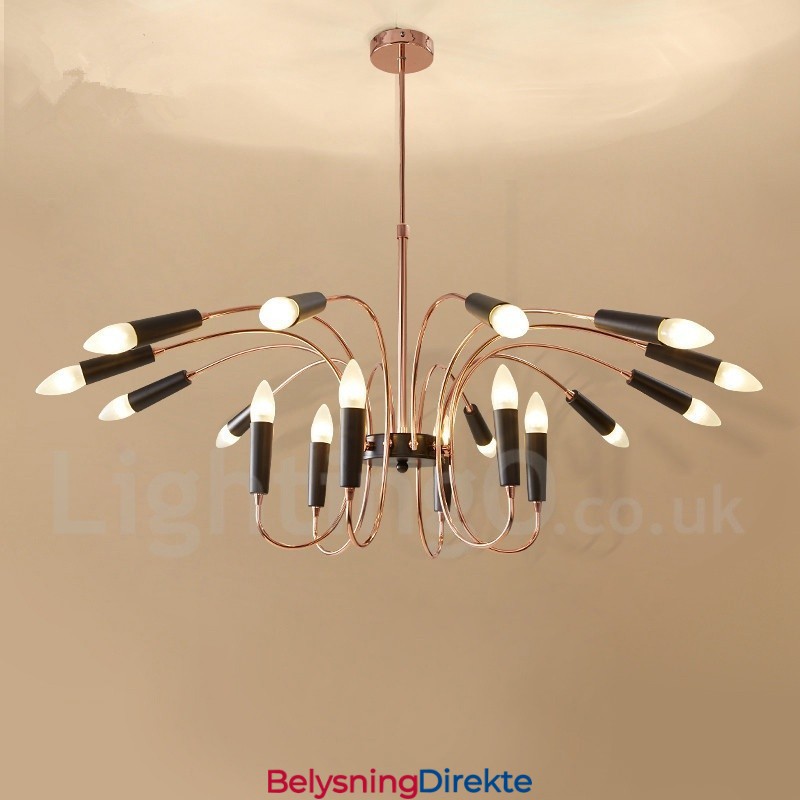 2-Etasjes 18-Lys Moderne Samtidslysekrone