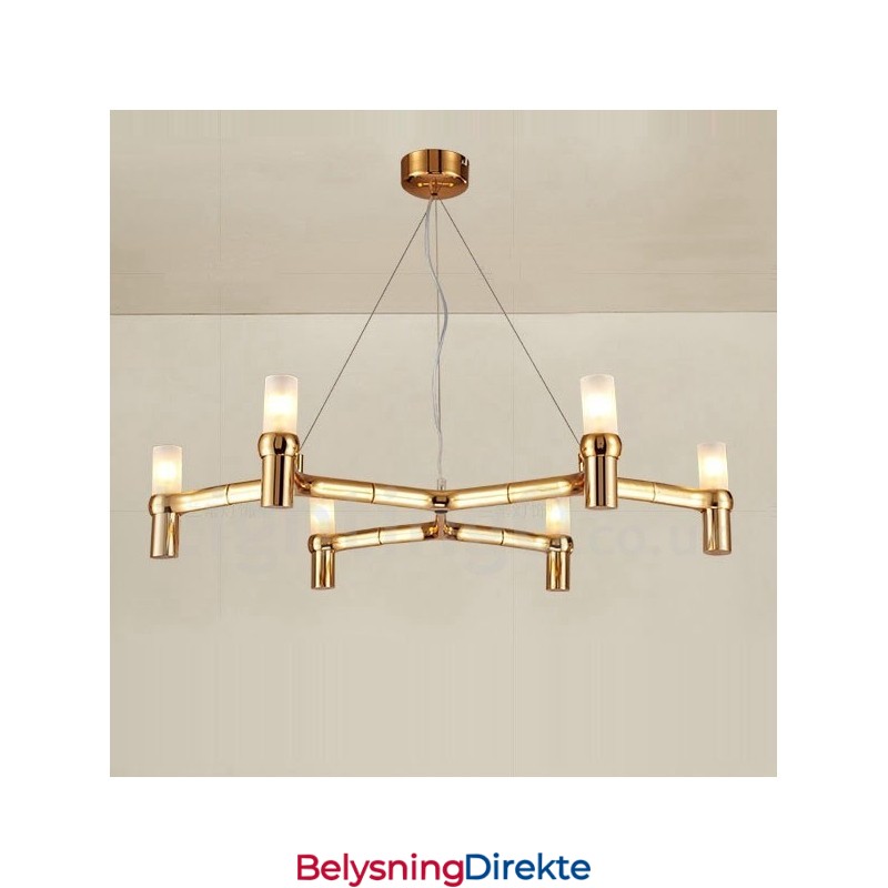 6 Lys, Ett Lag, Moderne, Samtidslysekronelampe