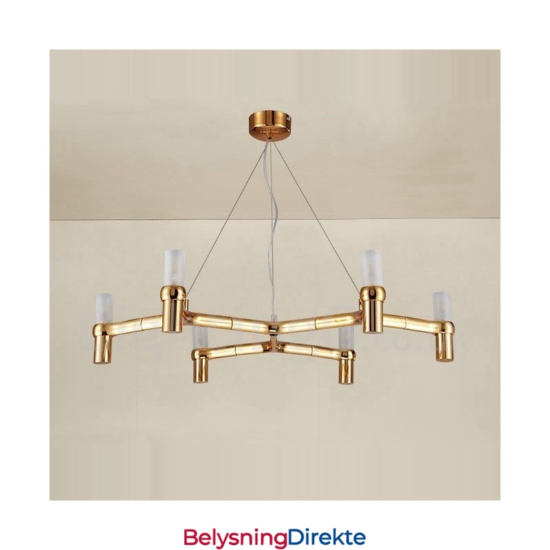 6 Lys, Ett Lag, Moderne, Samtidslysekronelampe