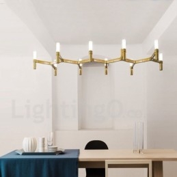 10-Lyss Moderne, Samtidslysekrone Med Ett Nivå