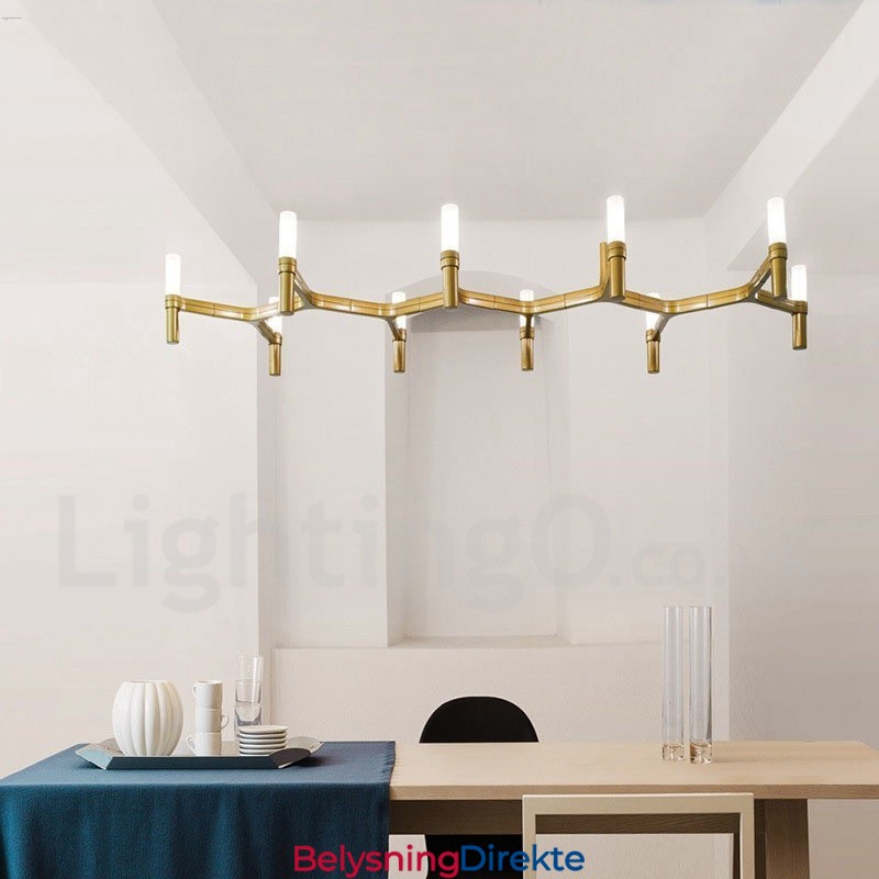 10-Lyss Moderne, Samtidslysekrone Med Ett Nivå