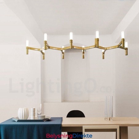 10-Lyss Moderne, Samtidslysekrone Med Ett Nivå