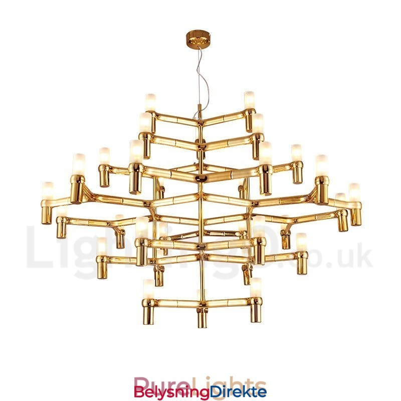 30 Lys 5-Etasjes Moderne Samtidslysekronelampe