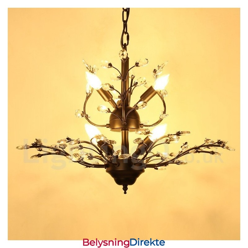 60 Cm Høyde 45 Cm Bred Moderne Samtidskunstnerisk Lysekrone Med 7 Lys