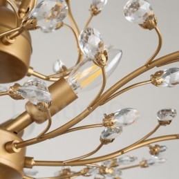 60 Cm Høyde 45 Cm Bred Moderne Samtidskunstnerisk Lysekrone Med 7 Lys