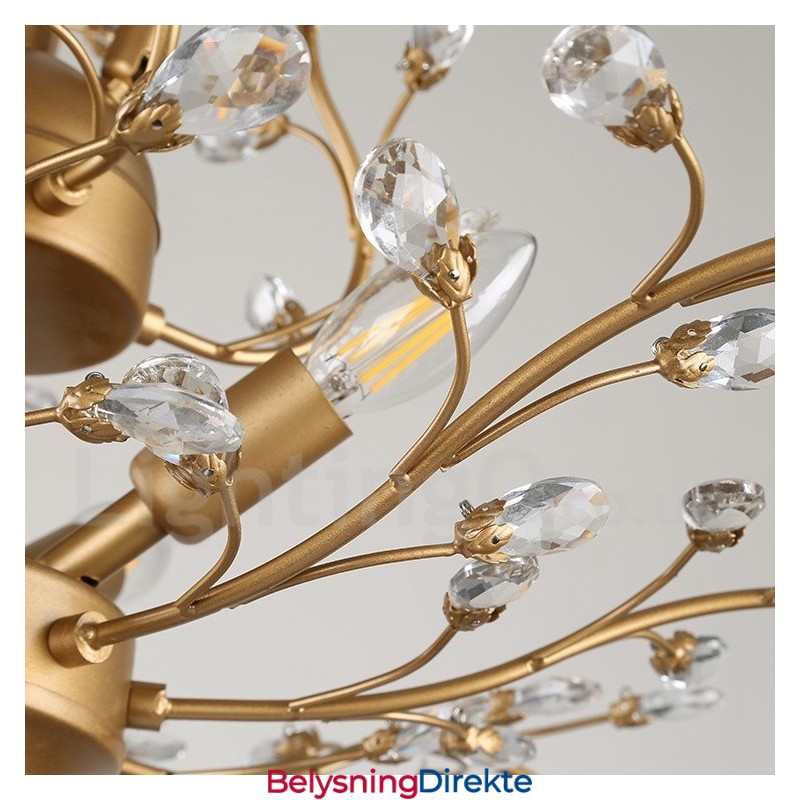 60 Cm Høyde 45 Cm Bred Moderne Samtidskunstnerisk Lysekrone Med 7 Lys