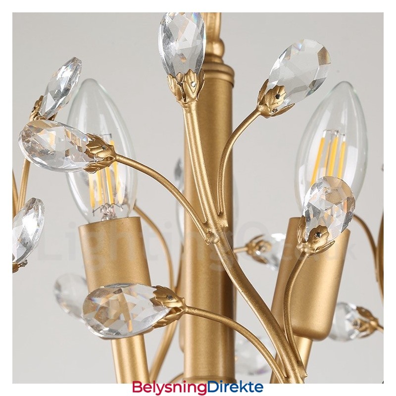 60 Cm Høyde 45 Cm Bred Moderne Samtidskunstnerisk Lysekrone Med 7 Lys