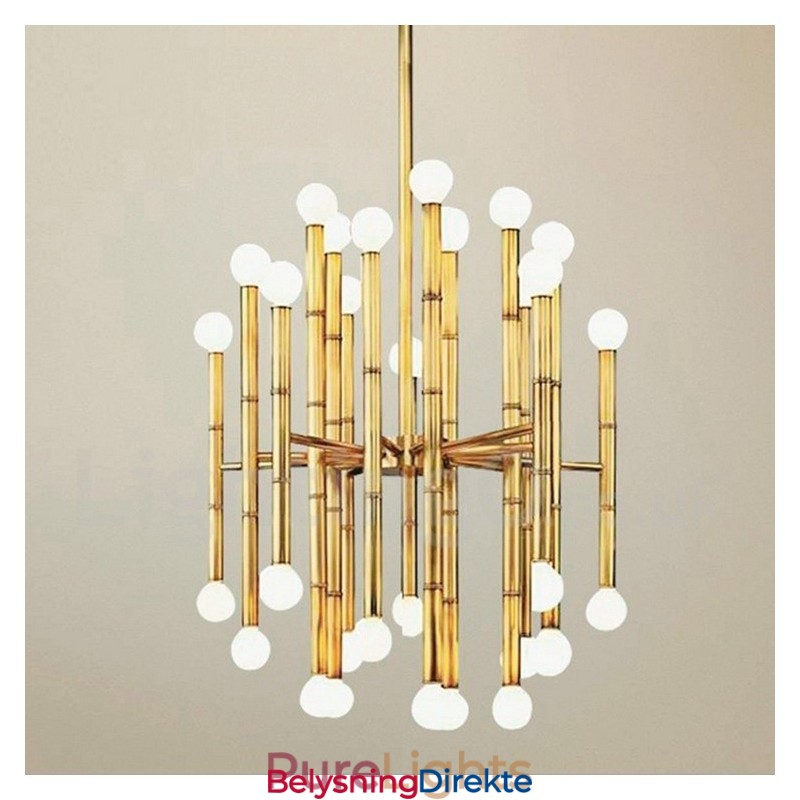 Moderne Og Samtidskunstnerisk Lysekrone Med 30 Lys Og 2 Etasjer