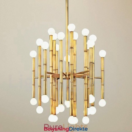 Moderne Og Samtidskunstnerisk Lysekrone Med 30 Lys Og 2 Etasjer