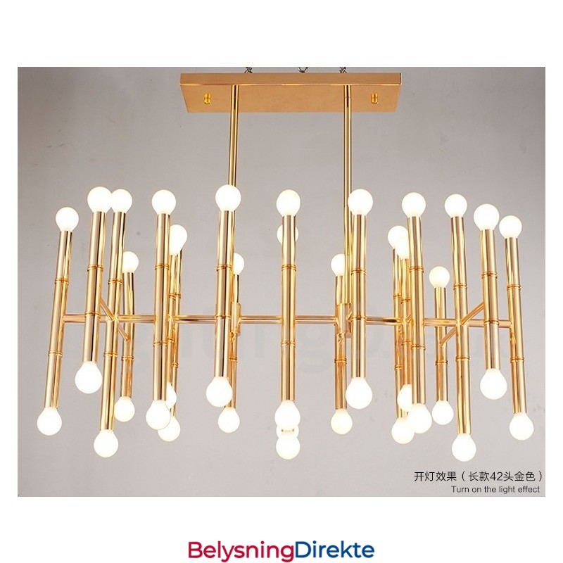 Moderne, Samtidskunstnerisk Lysekrone Med 42 Lys
