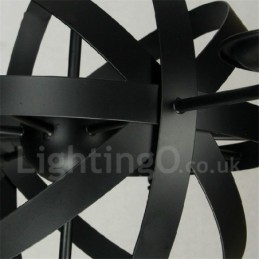 Retro Vintage Metall 6 Lys Én-Etasjes Lysekronelampe