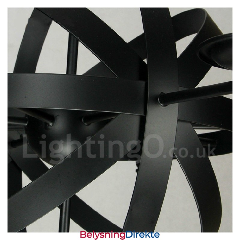 Retro Vintage Metall 6 Lys Én-Etasjes Lysekronelampe