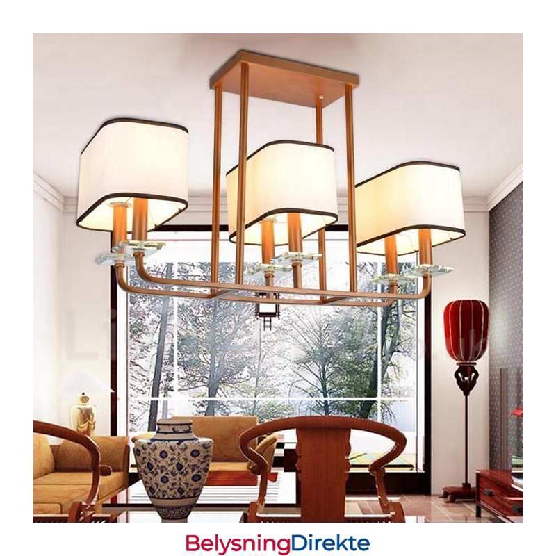 Moderne Samtidskunstnerisk Lysekrone Med 6 Lys