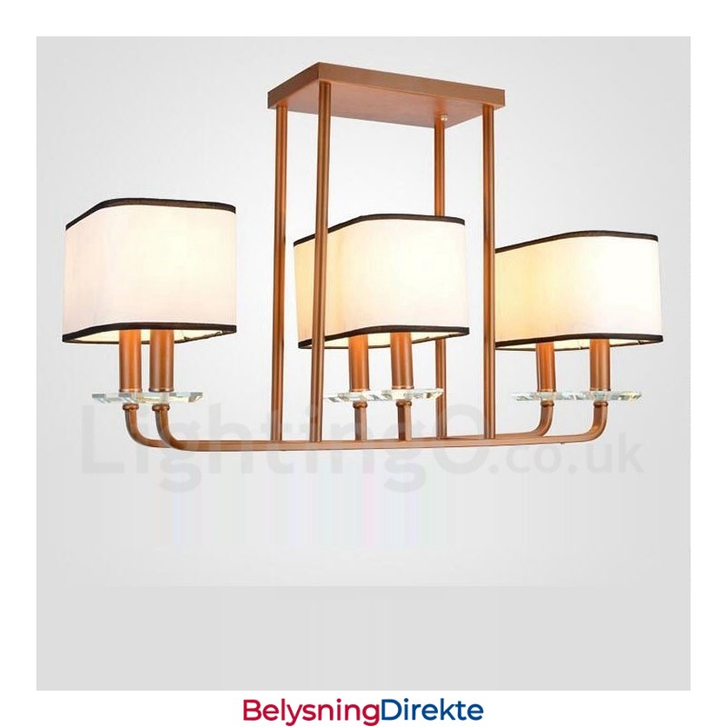 Moderne Samtidskunstnerisk Lysekrone Med 6 Lys