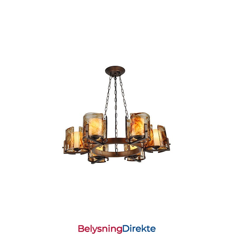 Tradisjonell Klassisk Rustikk Lysekrone I Hyttestil