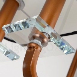 Moderne Samtidskunstnerisk Lysekrone Med 8 Lys