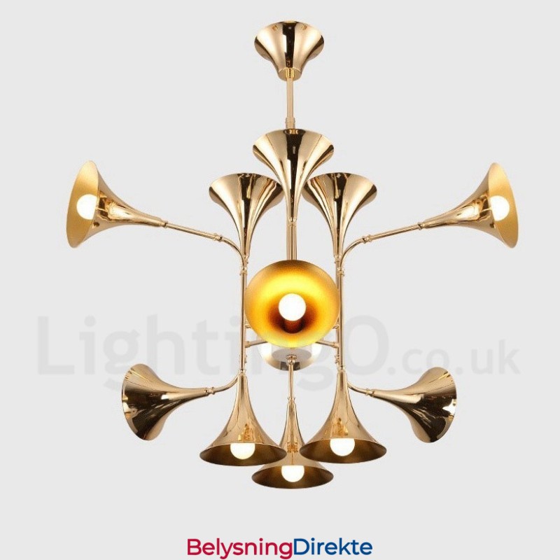 12-Lys Lysekronelampe Moderne Samtidsstil