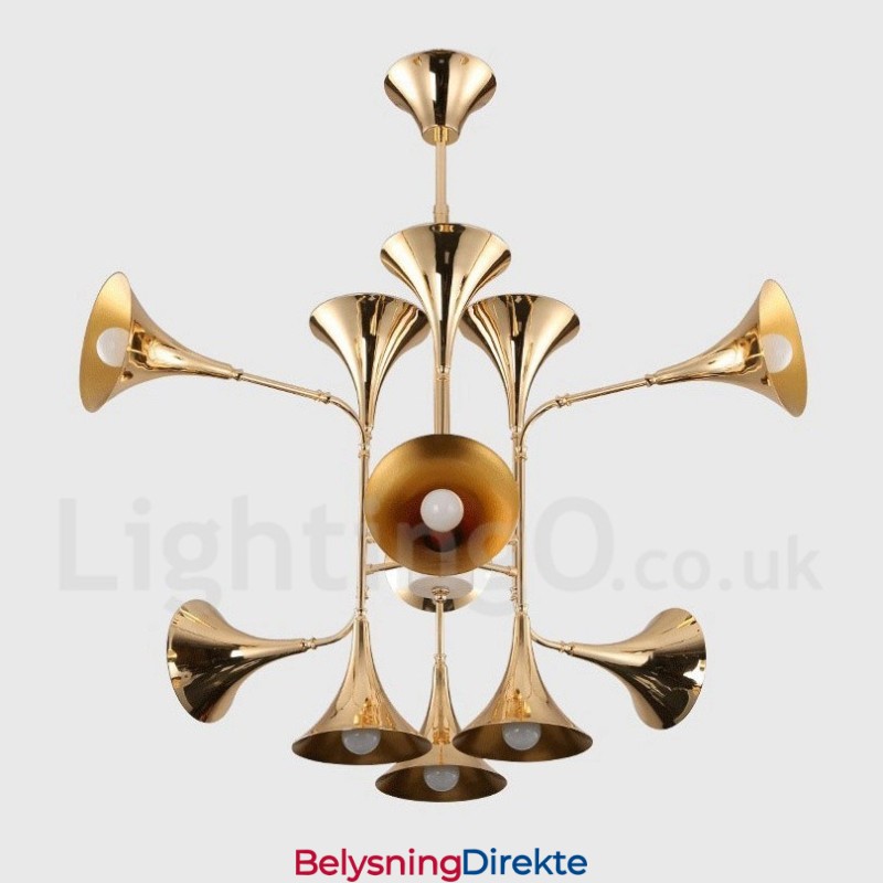 12-Lys Lysekronelampe Moderne Samtidsstil