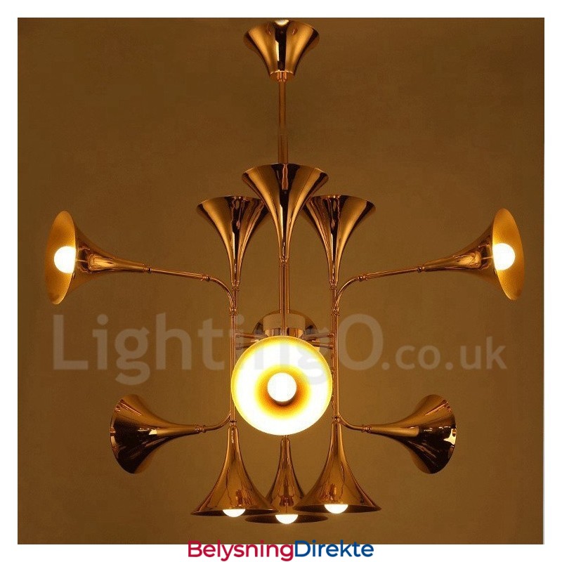 12-Lys Lysekronelampe Moderne Samtidsstil