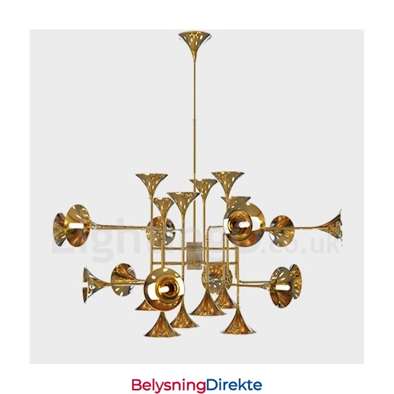 24 Lys Lysekrone Lampe Moderne Samtidsstil Lampe