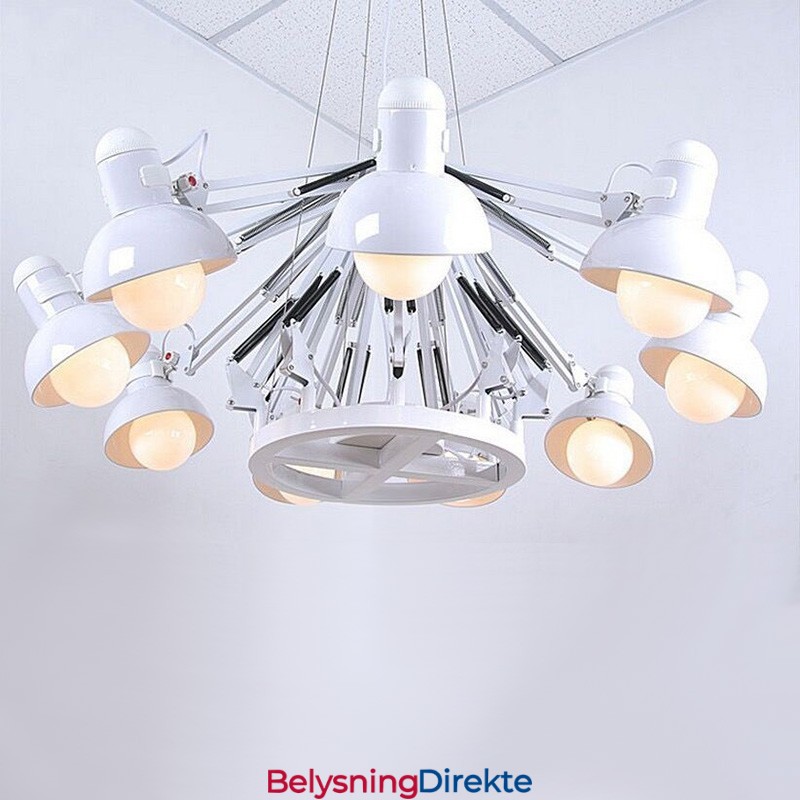 12-Lys Moderne Samtidskunstnerisk Lysekronelampe I Ett Lag