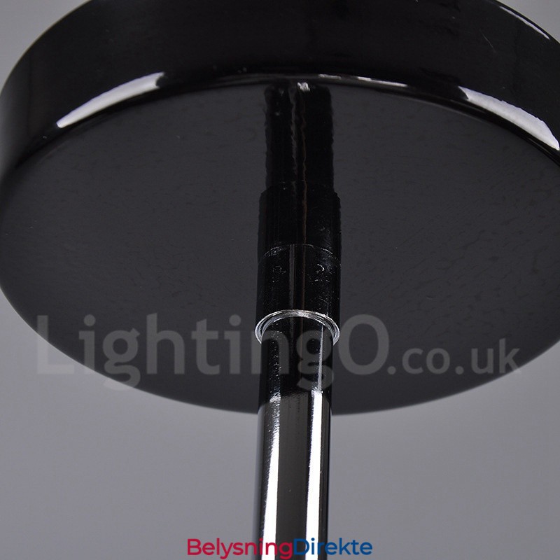 Svart Retro Vintage Metall 8 Lys Én-Etasjes Lysekrone