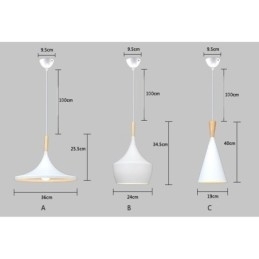 1 Lys Moderne Samtids Pendellampe